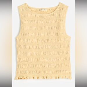 Smocked Boatneck Tank